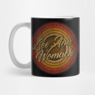 Lee Ann Womack text, vintage, retro, faded, metal, Mug